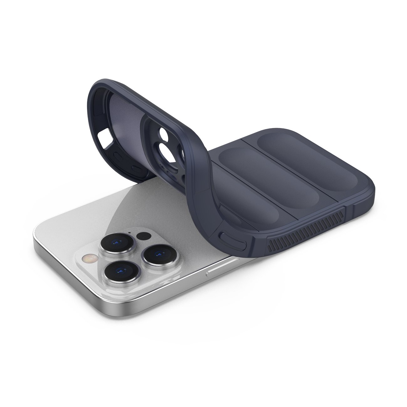 Carcasa Magic Shield compatibila cu iPhone 14 Pro Navy Blue 1 Lerato.ro