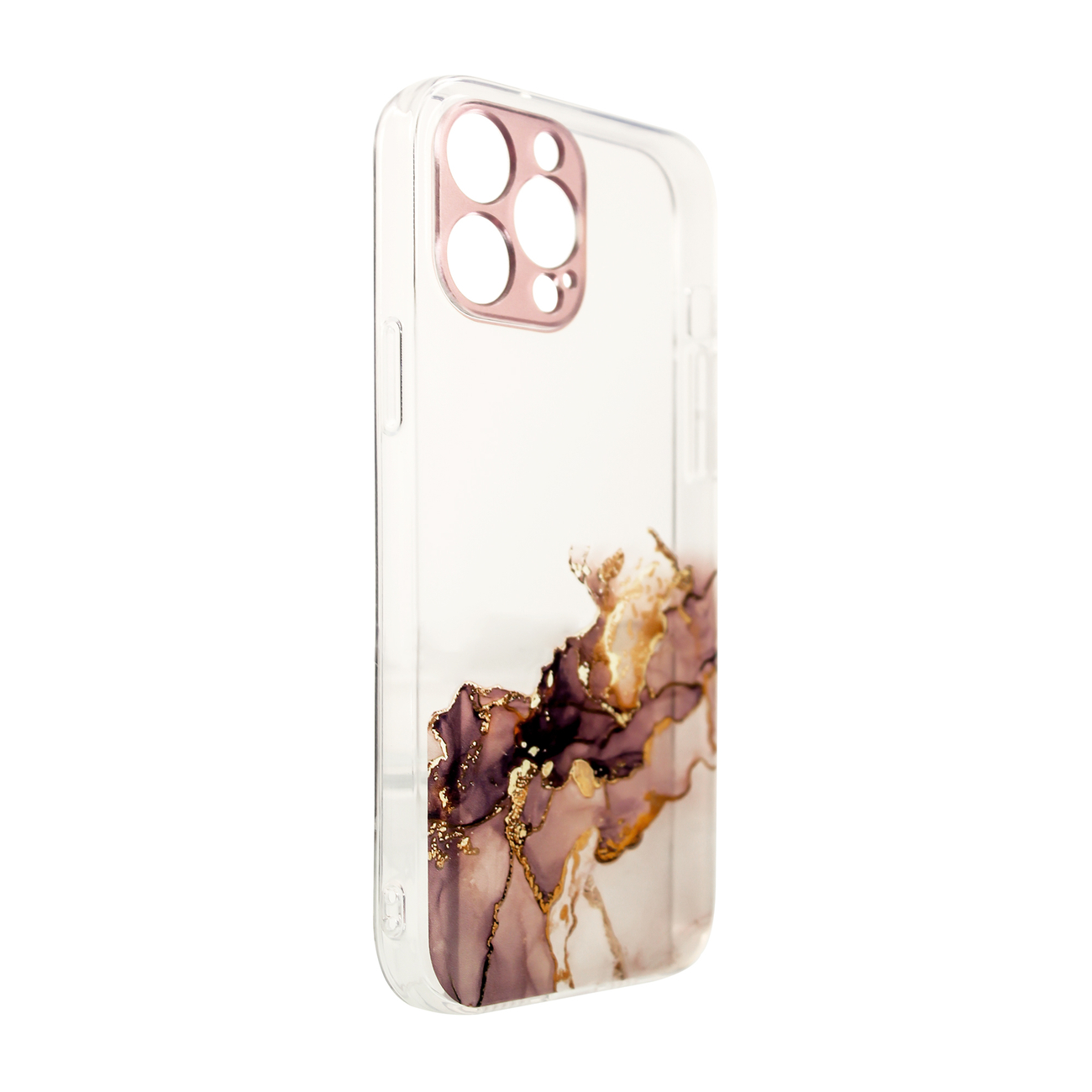 Carcasa Marble Case compatibila cu iPhone 13 Pro Max Brown 1 Lerato.ro