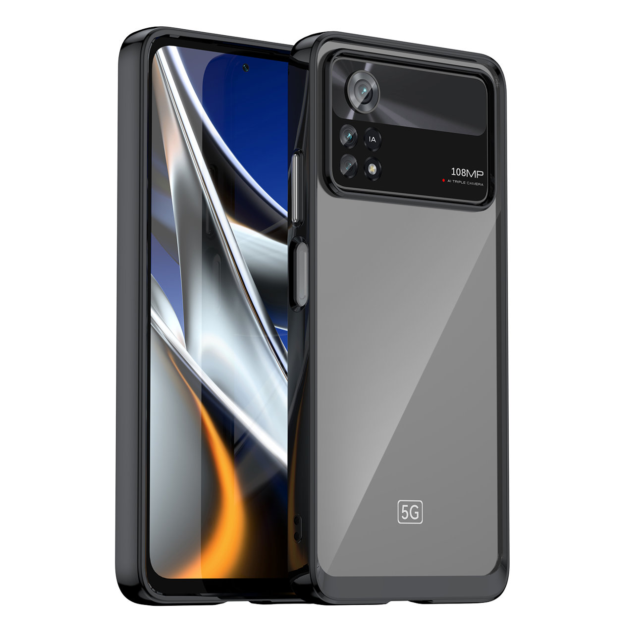Carcasa Outer Space compatibila cu Xiaomi Poco X4 Pro 5G Black 1 Lerato.ro