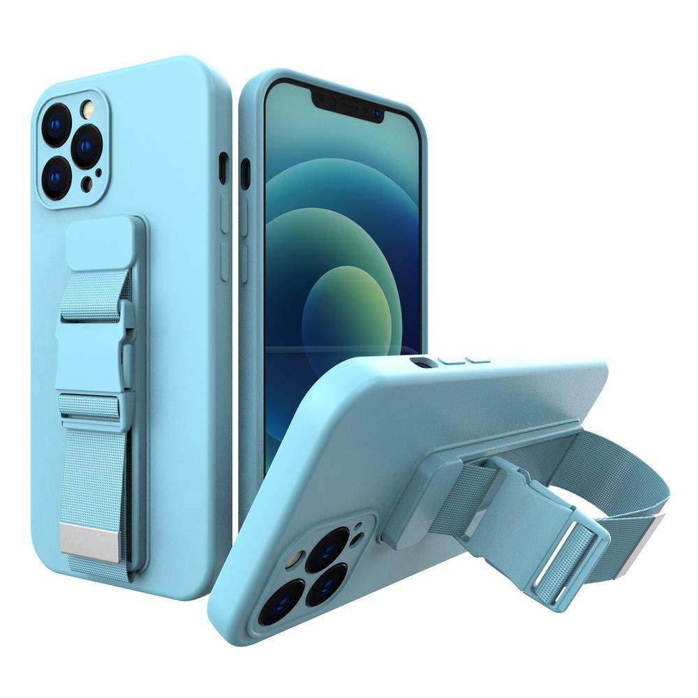 Carcasa Rope Case compatibila cu Xiaomi Redmi Note 9S / Xiaomi Redmi Note 9 Pro, Albastru