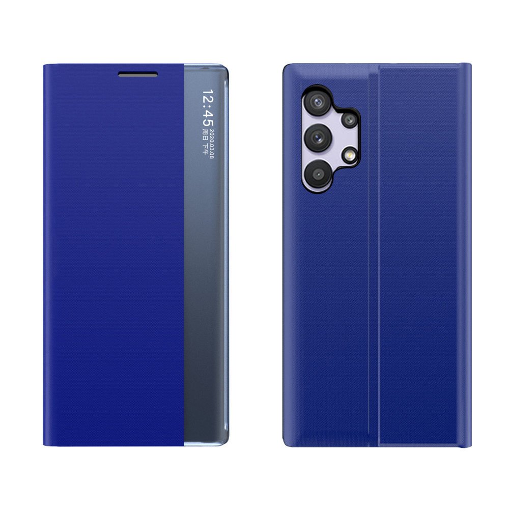 Husa Sleep Smart Window compatibila cu Samsung Galaxy A32 4G Blue 1 Lerato.ro