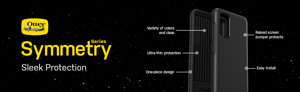 Carcasa antimicrobiana Otterbox Symmetry compatibila cu Samsung Galaxy S22 Plus Black 1 Lerato.ro