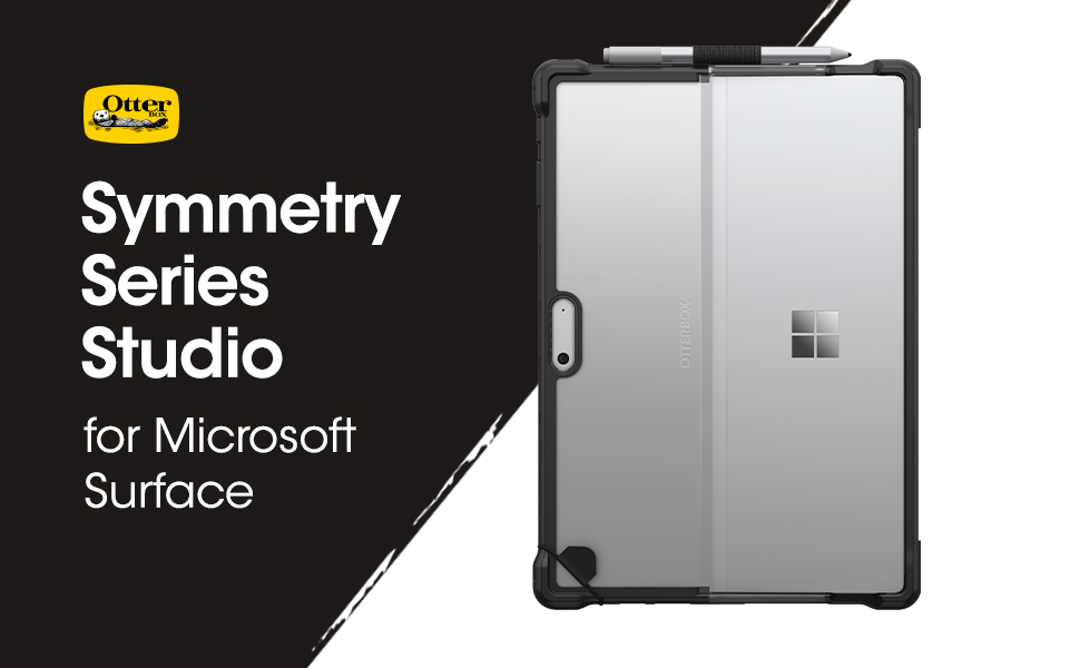 Carcasa Otterbox Symmetry Studio compatibila cu Microsoft Surface Pro 4/5/6/7/7 Plus Black/Clear 1 Lerato.ro