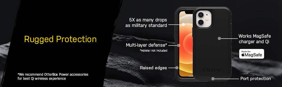 Carcasa Otterbox Defender XT MagSafe compatibila cu iPhone 13 Pro Max / iPhone 12 Pro Max Black 1 Lerato.ro