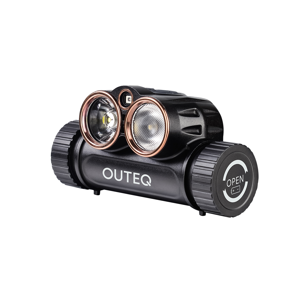 Lanterna frontala OUTEQ HL1, LED, 2000 lm, 4000mAh, IPX6, Incarcare USB-C, Negru 1 Lerato.ro