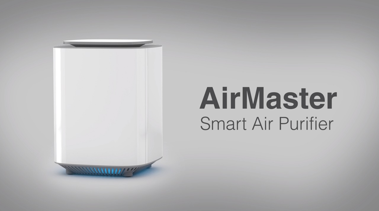 Purificator de aer smart PETONEER AirMaster pentru animale, Panou LED, Wireless, Control cu ajutorul aplicatiei, Alb 1 Lerato.ro