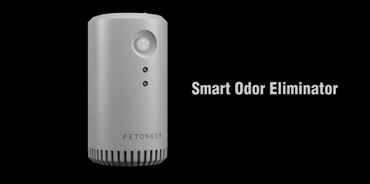 Purificator de aer smart PETONEER Odor Eliminator pentru animale, Detectare IR, Baterie 2200 mAh, Micro USB, Alb 1 Lerato.ro
