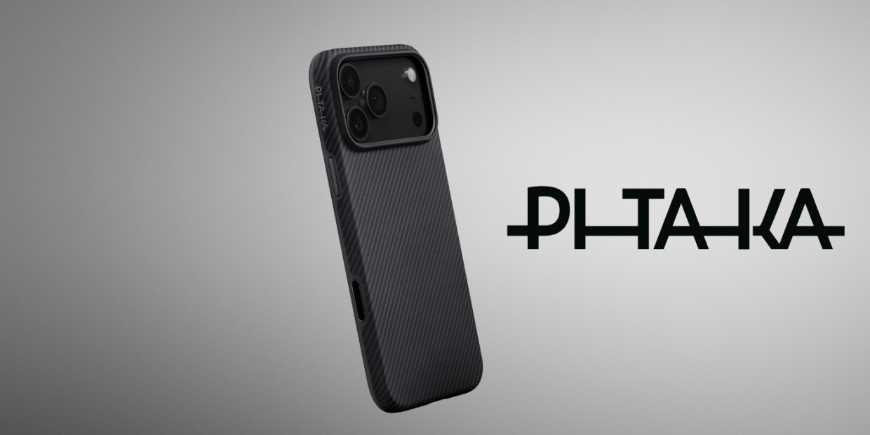 Husa PITAKA Aramid UltraGuard cu MagSafe compatibila cu iPhone 17 Pro, Negru / Gri 1 Lerato.ro