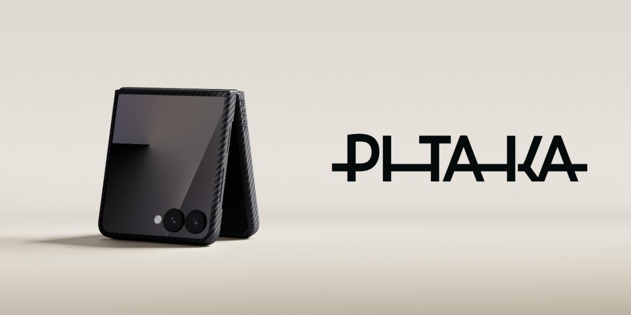 Carcasa Pitaka Ultra-Slim cu MagSafe compatibila cu Samsung Galaxy Z Flip 7, Negru 1 Lerato.ro