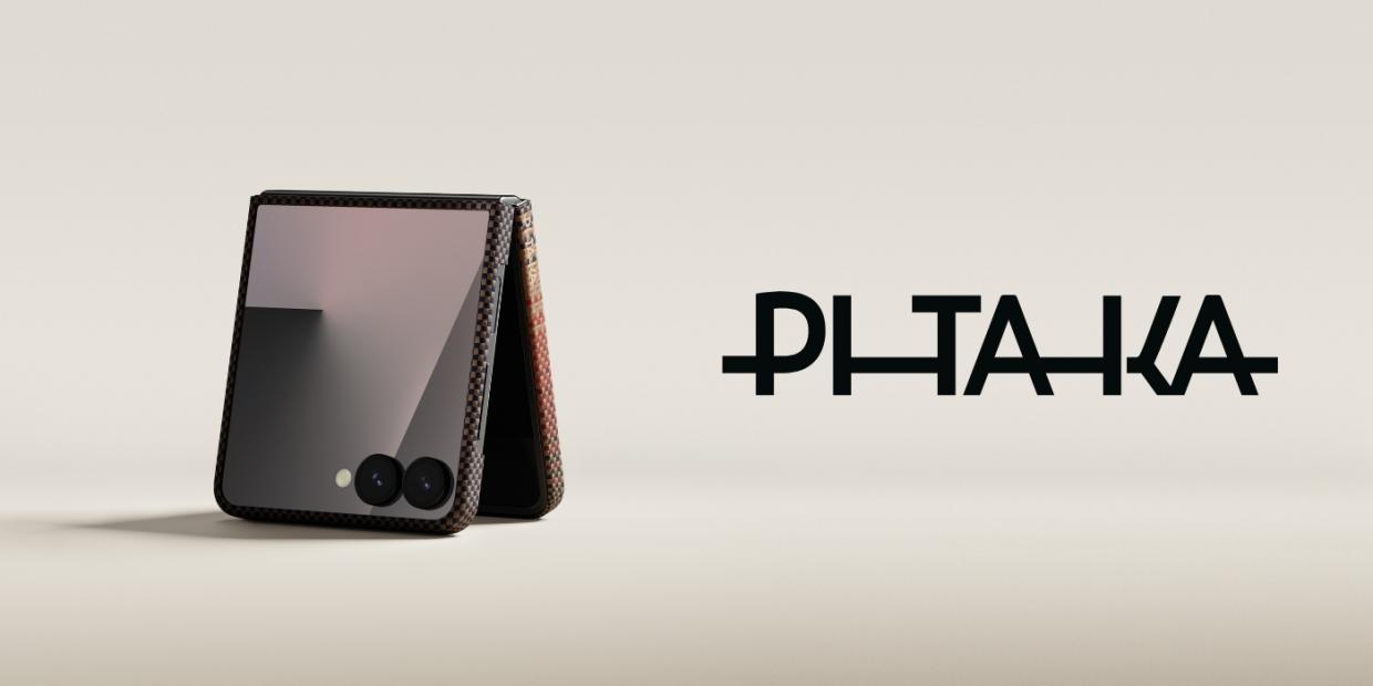 Carcasa Pitaka Ultra-Slim cu MagSafe compatibila cu Samsung Galaxy Z Flip 7, Sunset 1 Lerato.ro