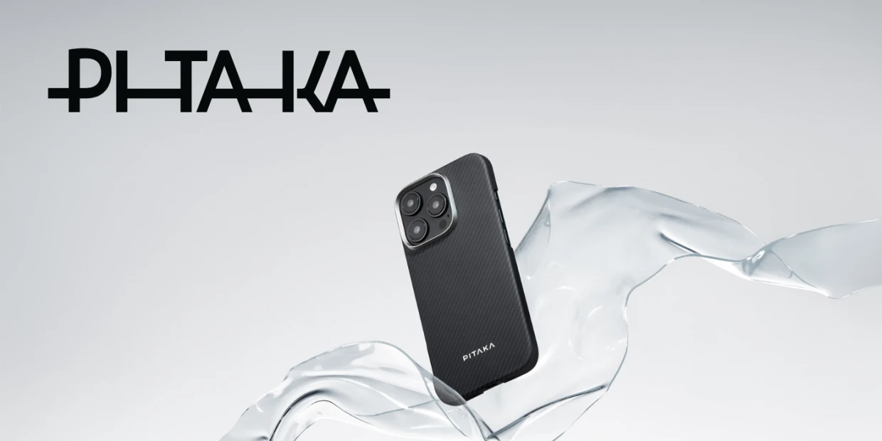 Carcasa Pitaka Ultra-Slim PitaTap cu MagSafe compatibila cu iPhone 16 Pro Max, Negru 1 Lerato.ro