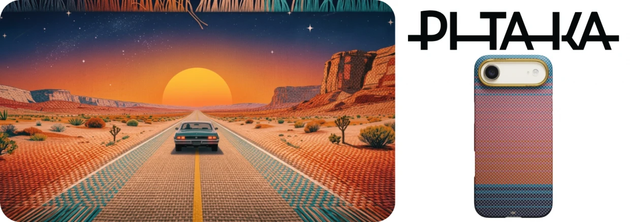 Carcasa PITAKA Edge California Dream 04 compatibila cu iPhone 17 Air, Sunset 1 Lerato.ro