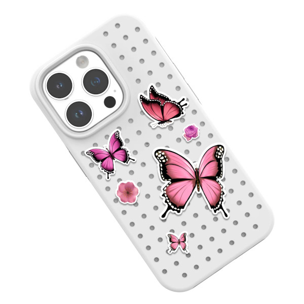 Insigne cu Pinit Floare/Fluture  pentru carcasa Pinit, Model 1, Multicolor 1 Lerato.ro