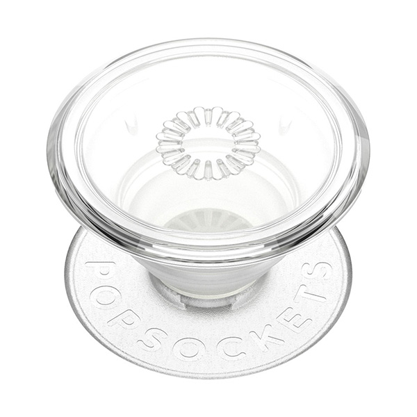Suport magnetic universal pentru telefon Popsockets 2 Clear, Extensibil, Alb 1 Lerato.ro