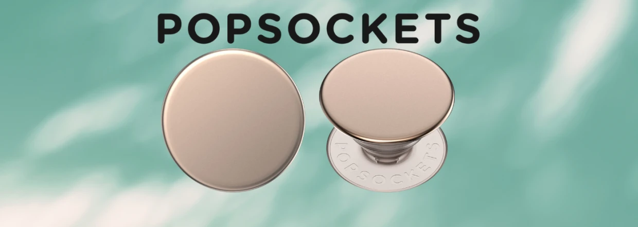 Suport universal pentru telefon PopSockets Aluminiu Latte, Extensibil, Bej 1 Lerato.ro