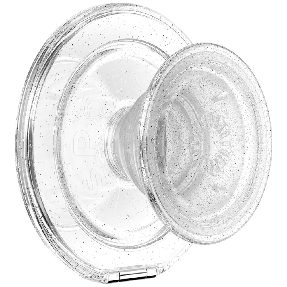 Suport universal pentru telefon PopSockets Kick-Out Grip Glitter, Extensibil, Transparent 1 Lerato.ro