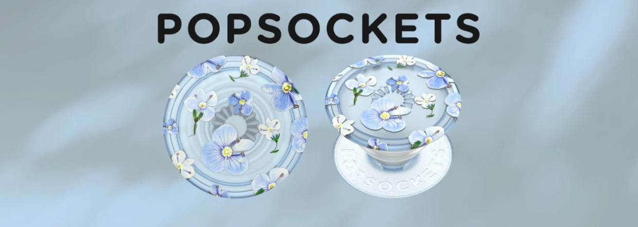 Suport universal pentru telefon PopSockets PlantCore Grip Blue Fields, Extensibil, Graphics 1 Lerato.ro