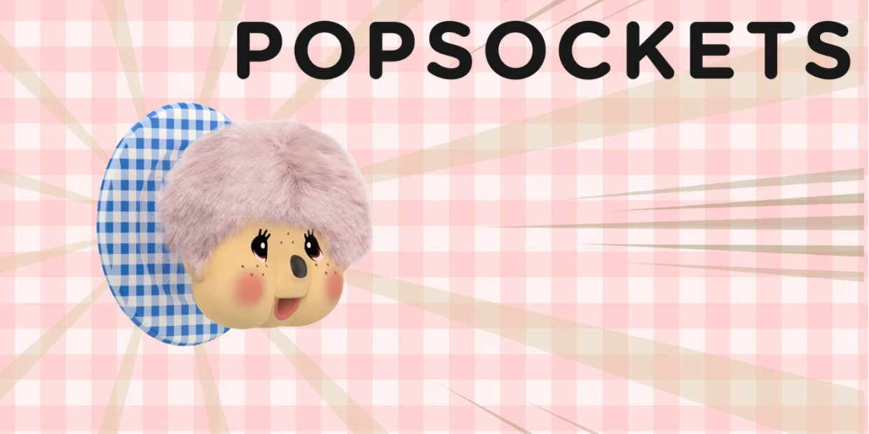 Suport universal pentru telefon PopSockets PopGrip Monchhichi, Extensibil, Graphics 1 Lerato.ro