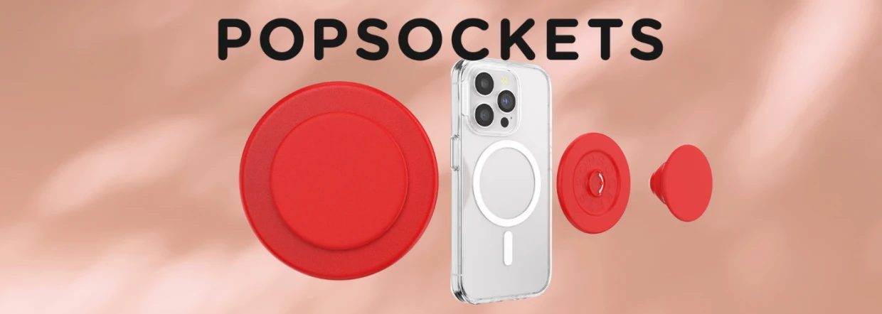 Suport universal pentru telefon PopSockets PopOut Basic Rosso Grip, Extensibil, Rosu 1 Lerato.ro