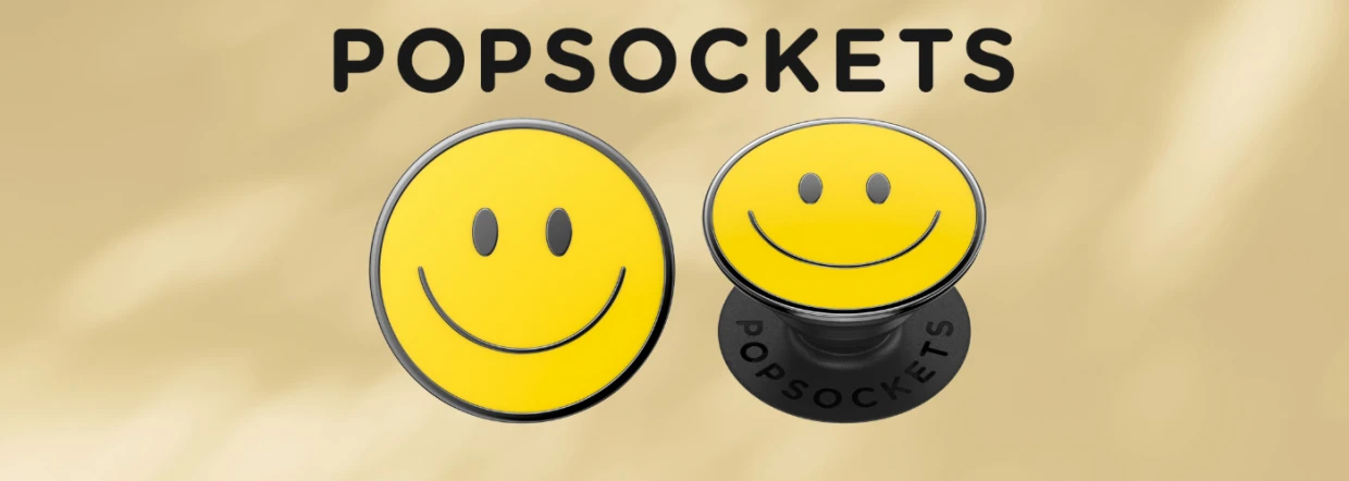 Suport universal pentru telefon PopSockets PopTop Enamel Be Happy, Extensibil, Graphics 1 Lerato.ro