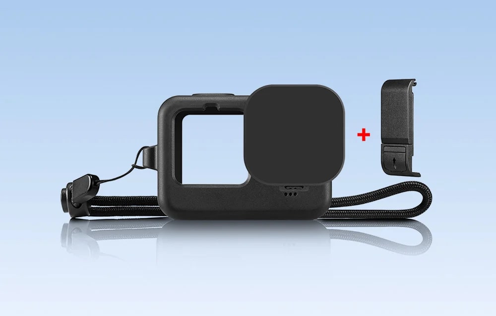 Carcasa cu snur si protectie lentila PULUZ PU540B compatibila cu camera GoPro Hero 9/10/11/12 Black, Negru 1 Lerato.ro