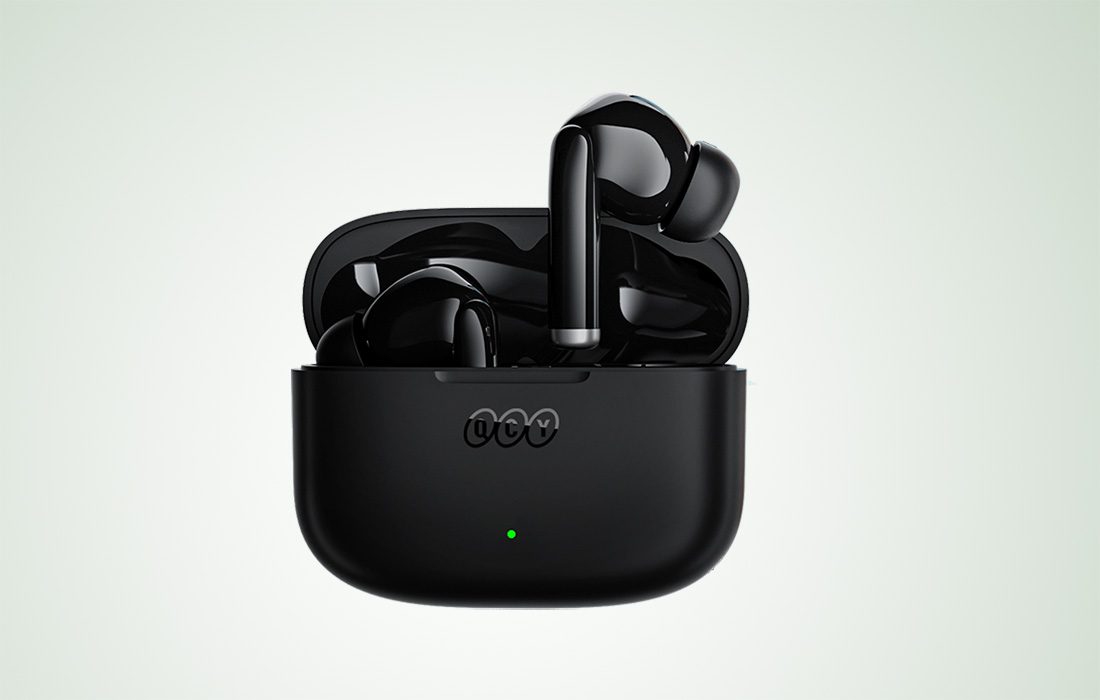 Casti wireless TWS QCY T19, ENC, Bluetooth 5.1, 380 mAh, USB-C, Negru 1 Lerato.ro