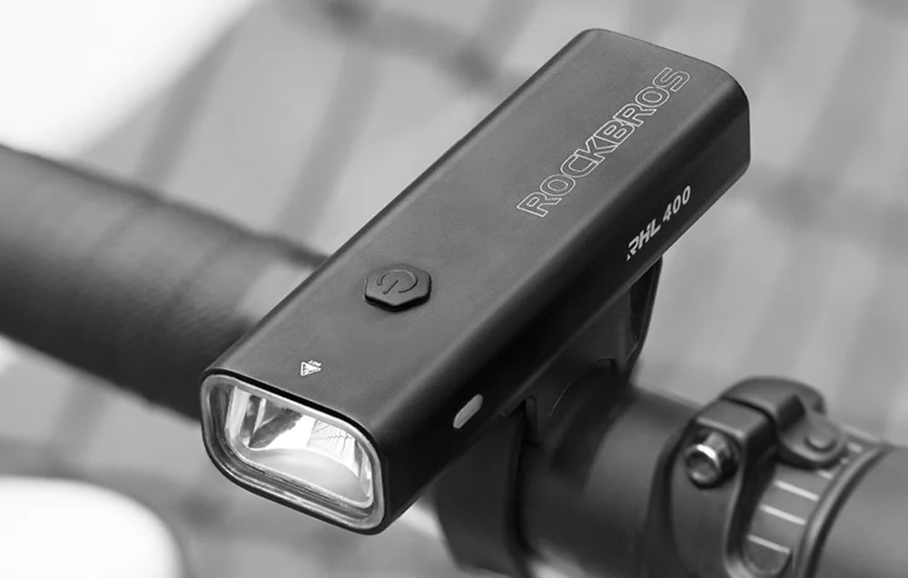 Lumina bicicleta Rockbros 24310006001, LED, 2000 mAh, 400lm, Incarcare USB-C, Functie lanterna, IPX6, Negru 1 Lerato.ro
