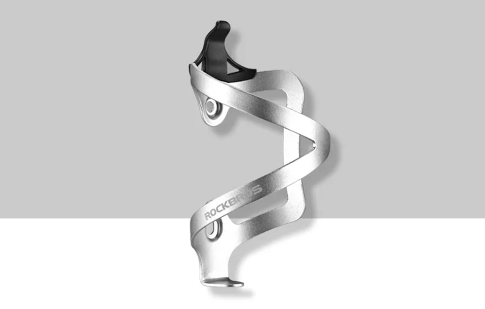 Suport bidon apa pentru bicicleta Rockbros 2017-11BS, Aluminiu, Silver 1 Lerato.ro