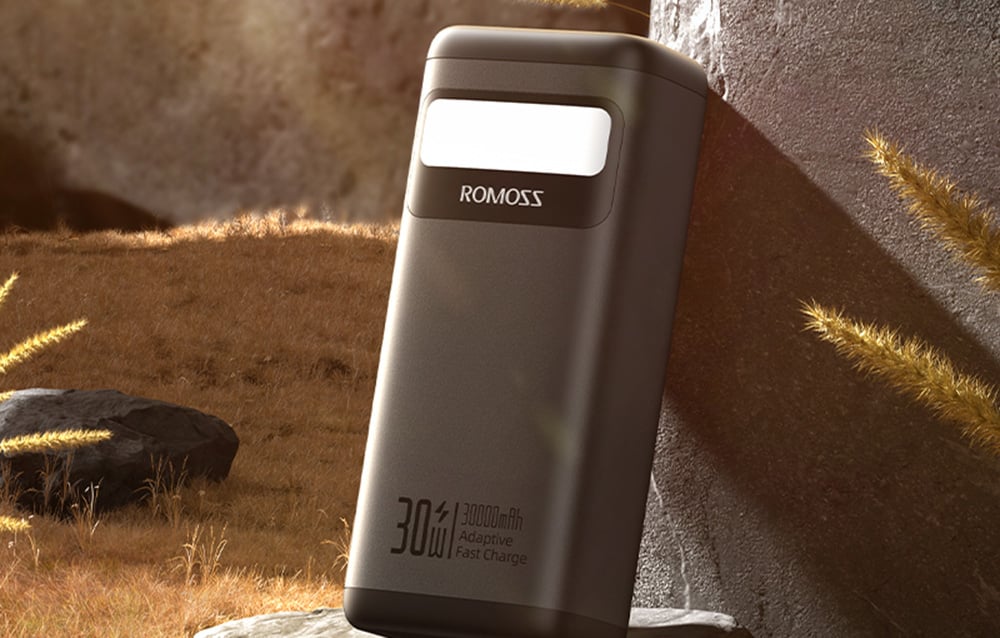 Baterie externa portabila Romoss PMT30, 30000 mAh, 30W, USB/USB-C, Black 1 Lerato.ro