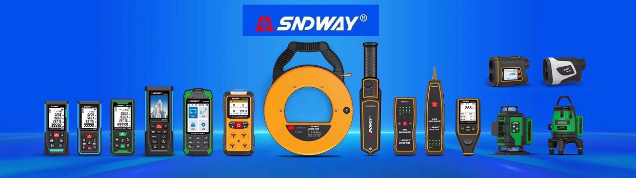 Aparat de masurat distanta telemetru laser SNDWAY SW-TG70, pana la 70 metri, functii multiple, Negru/Portocaliu 1 Lerato.ro