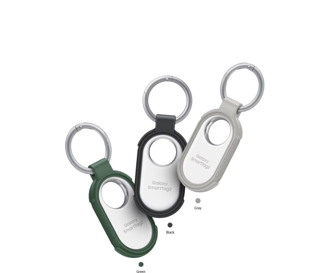 Carcasa din plastic cu breloc Samsung Rugged Case pentru Galaxy SmartTag 2 Green 1 Lerato.ro