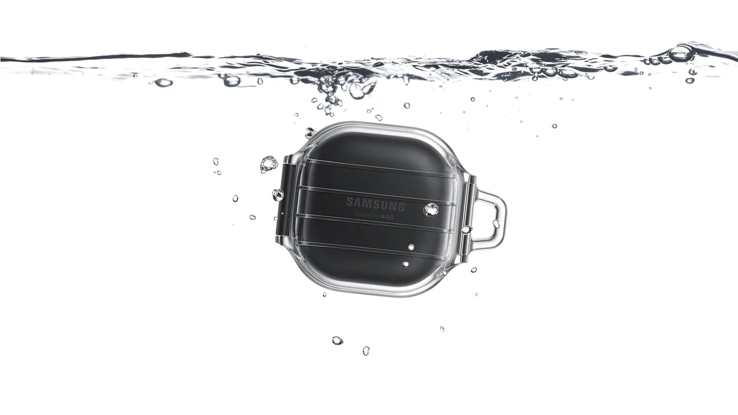 Carcasa Samsung Water Resistant Cover pentru Galaxy Buds Pro/Live Black 1 Lerato.ro