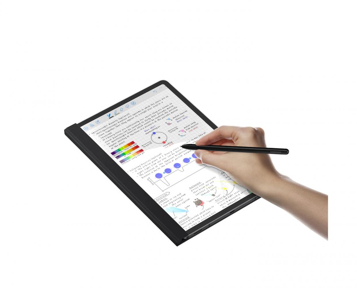 Husa Note View Cover pentru Samsung Galaxy Tab S7 / Tab S8 11 inch White 1 Lerato.ro