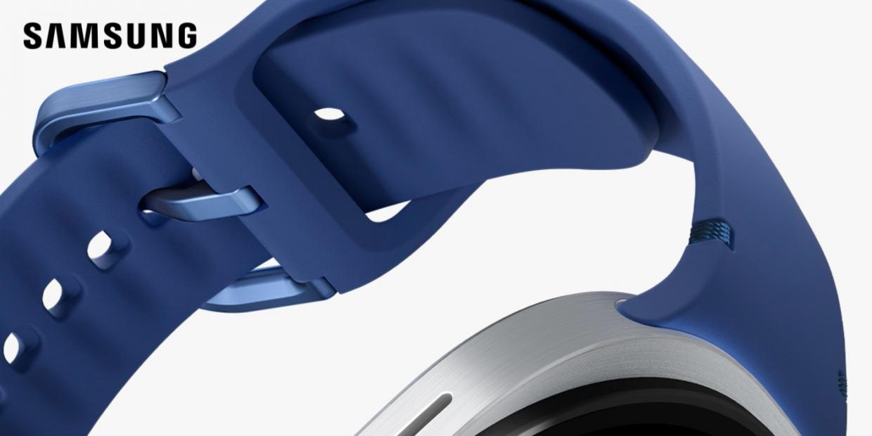 Curea Samsung Sport compatibila cu Samsung Galaxy Watch 8 40/44/46mm, S/M, Gri 1 Lerato.ro