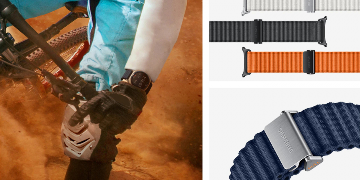 Curea din nailon Samsung Trail Band pentru Galaxy Watch Ultra 47mm, Albastru 1 Lerato.ro