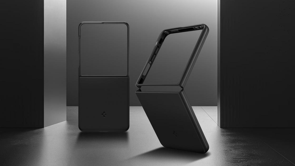 Carcasa Spigen Thin Fit compatibila cu Samsung Galaxy Z Flip 7, Negru 1 Lerato.ro