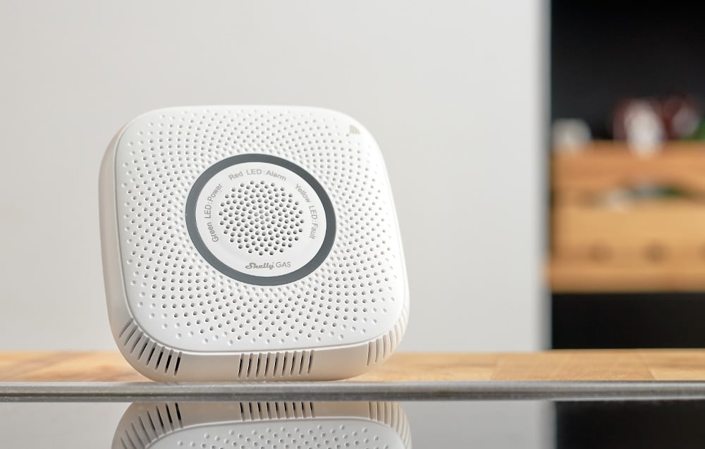 Detector de gaz Shelly LPG, Alarma 70dB, Control prin aplicatia Google Assistant / Amazon Alexa, WiFi, Alb 1 Lerato.ro