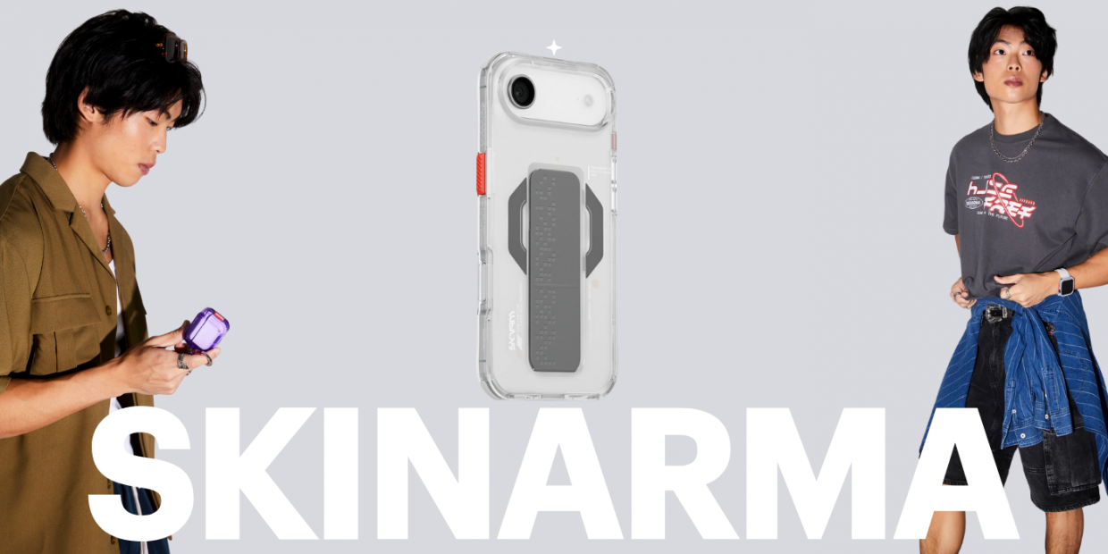 Carcasa Skinarma Haxa cu MagSafe si Stand compatibila cu iPhone 17 Air, Transparent 1 Lerato.ro