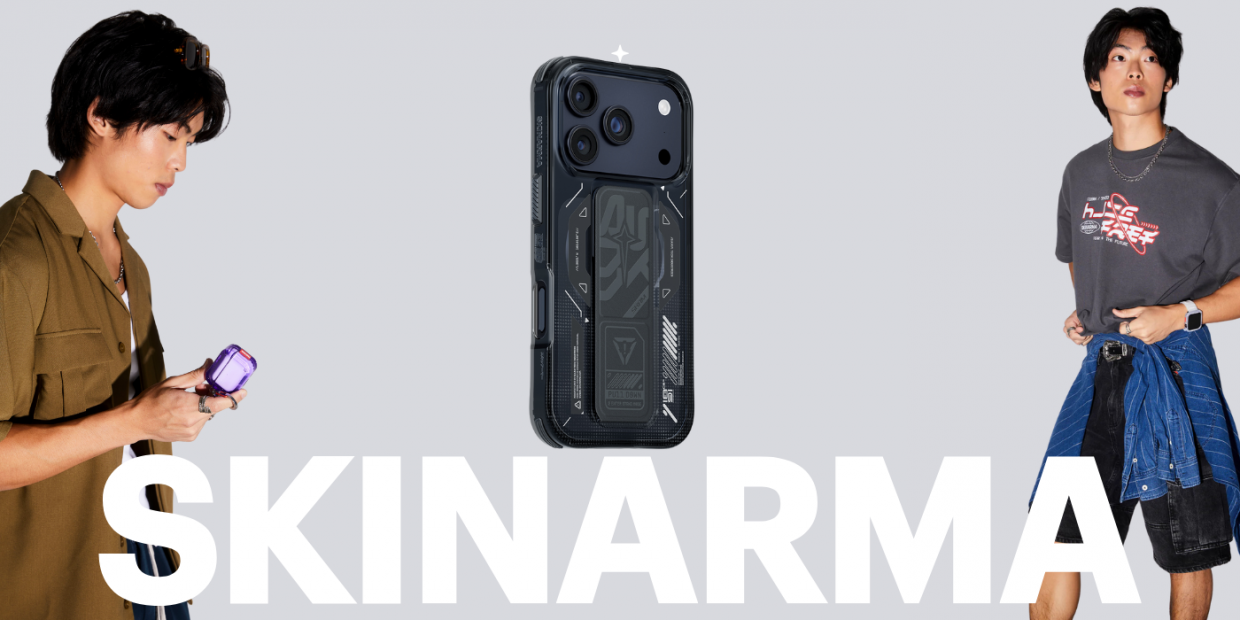 Carcasa Skinarma Helio cu MagSafe si Grip Stand compatibila cu iPhone 17 Pro, Negru 1 Lerato.ro