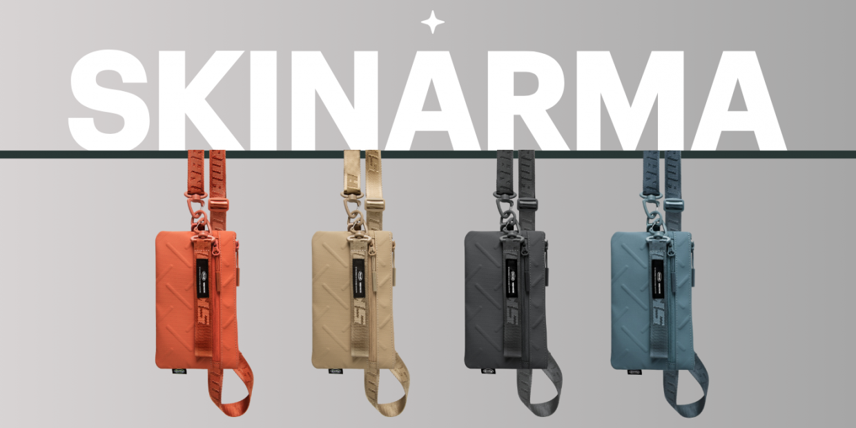 Geanta universala pentru telefon Skinarma Juno, Waterproof, Albastru 1 Lerato.ro