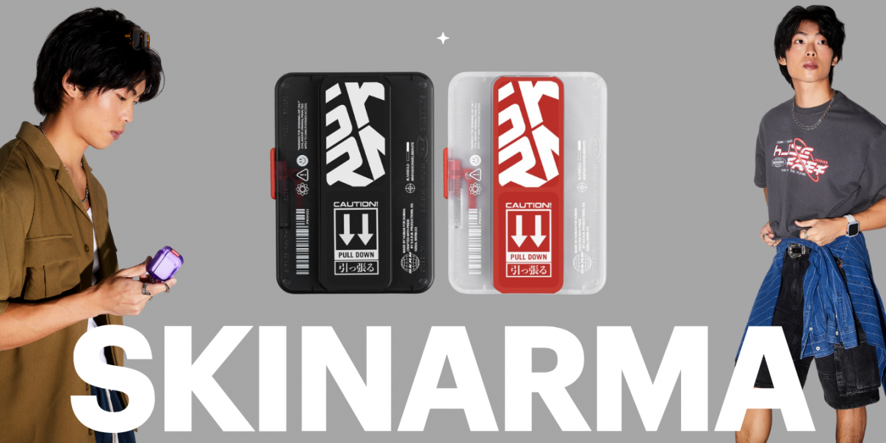 Portofel Skinarma Mirage Phaze cu MagSafe si Grip Stand, Negru 1 Lerato.ro