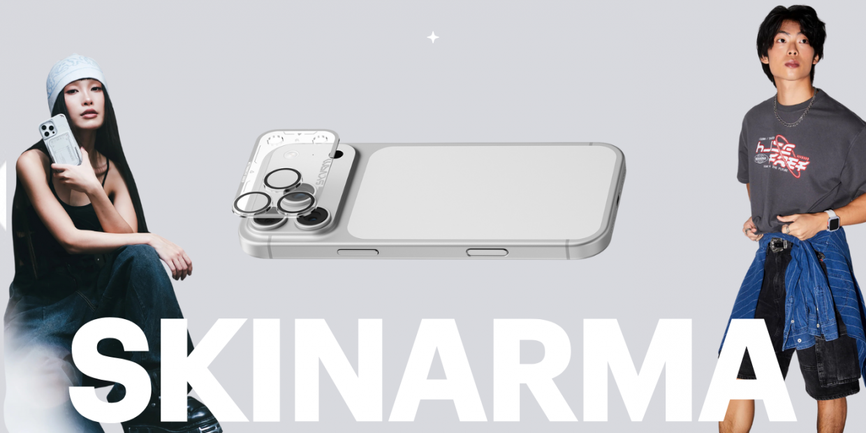 Protectie sticla securizata camera foto Skinarma Magma Full Matte compatibila cu iPhone 17 Pro Max, Gri 1 Lerato.ro