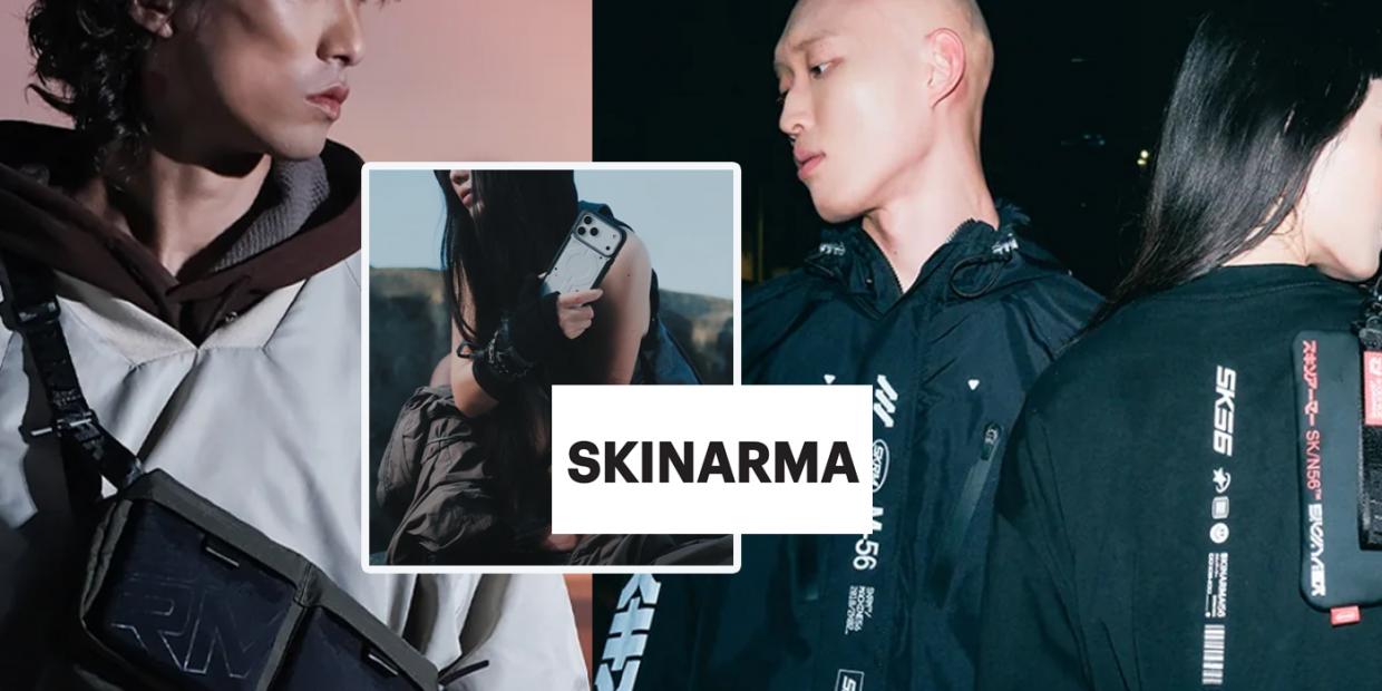 Suport universal pentru telefon Skinarma Arch XE Phaze cu Stand, Compatibil MagSafe, Albastru 1 Lerato.ro