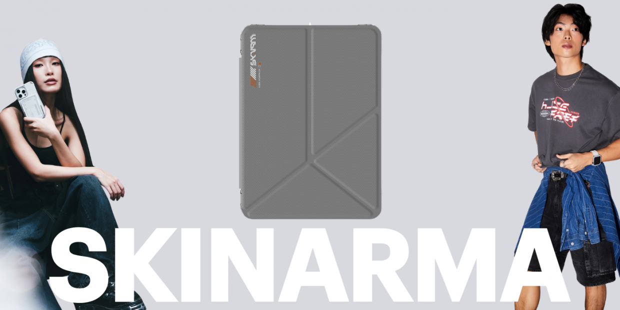 Husa Skinarma Trax compatibila cu Amazon Kindle 11 2024, 6 inch, Gri 1 Lerato.ro