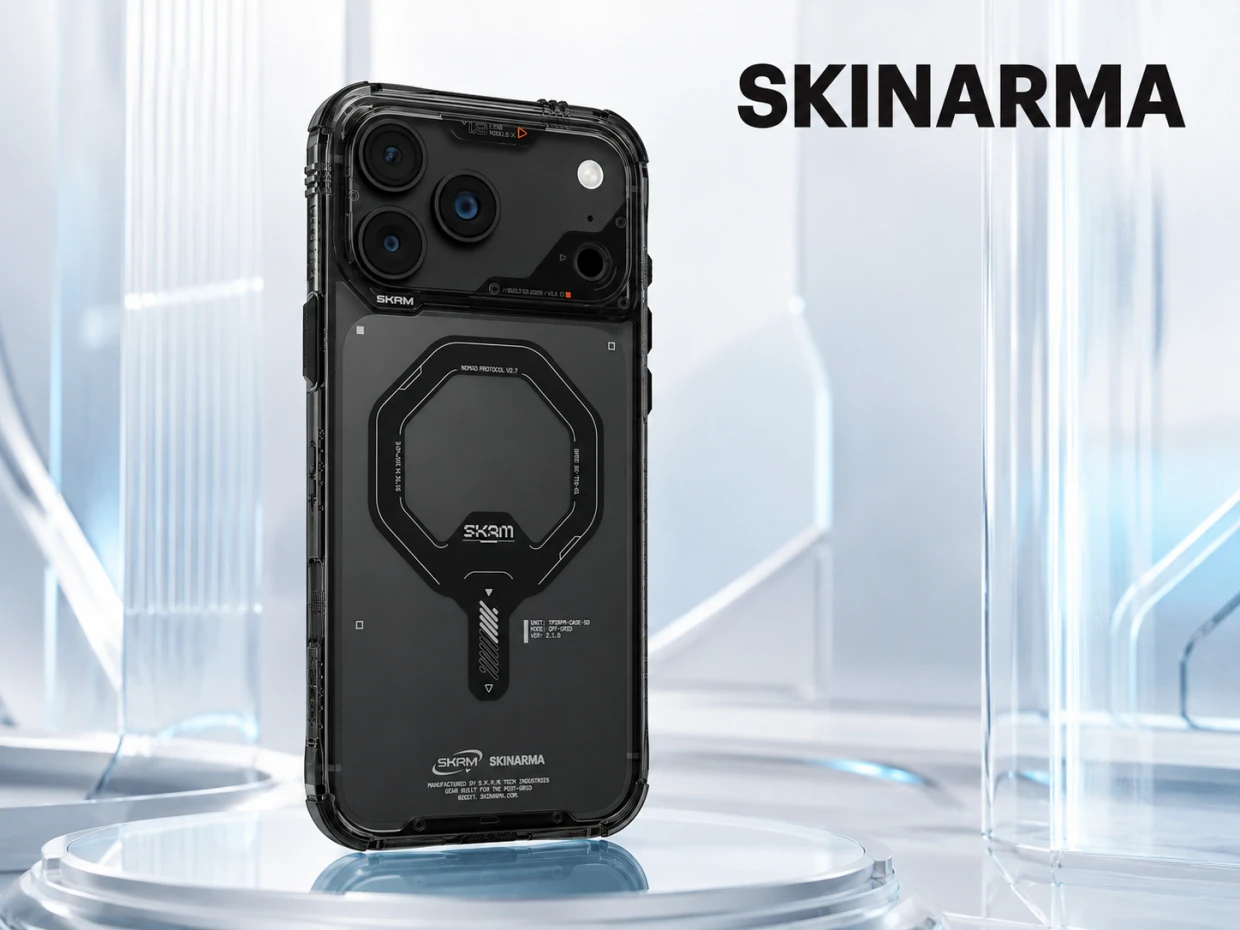 Husa Skinarma Saido cu MagSafe compatibila cu iPhone 18 Pro Max / 17 Pro Max, Graphite 1 Lerato.ro