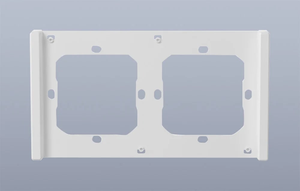 Rama dubla Sonoff pentru intrerupator M5-2C-80, Policarbonat, Alb 1 Lerato.ro
