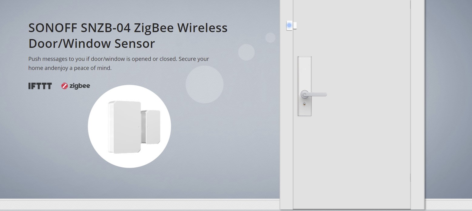 Senzor Smart Sonoff SNZB-04 pentru usi si ferestre, ZigBee, Alb 1 Lerato.ro