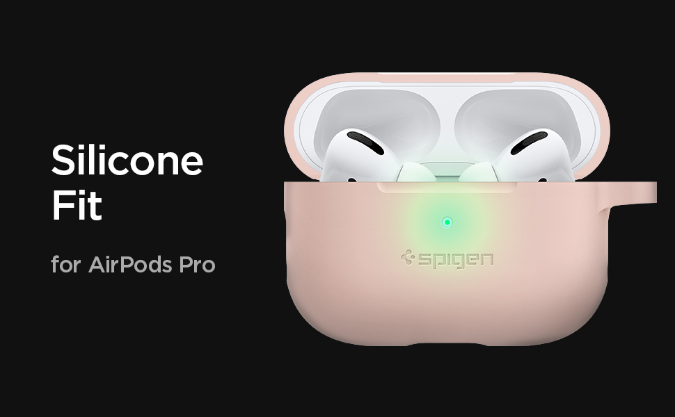 Carcasa Spigen Silicone Fit Apple AirPods Pro Pink 1 Lerato.ro