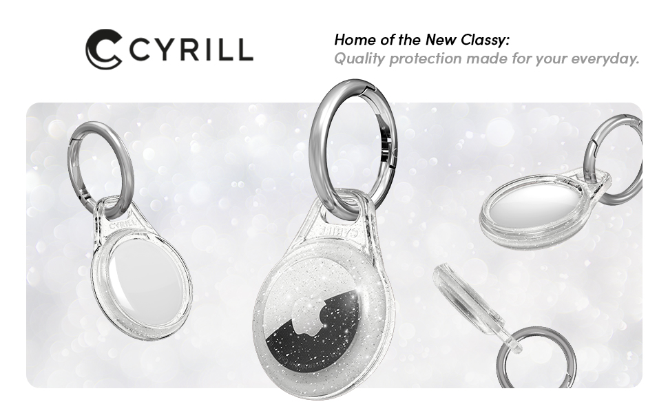 Husa de protectie impermeabila Spigen CYRILL Shine compatibila cu Apple AirTag Glitter Crystal 1 Lerato.ro