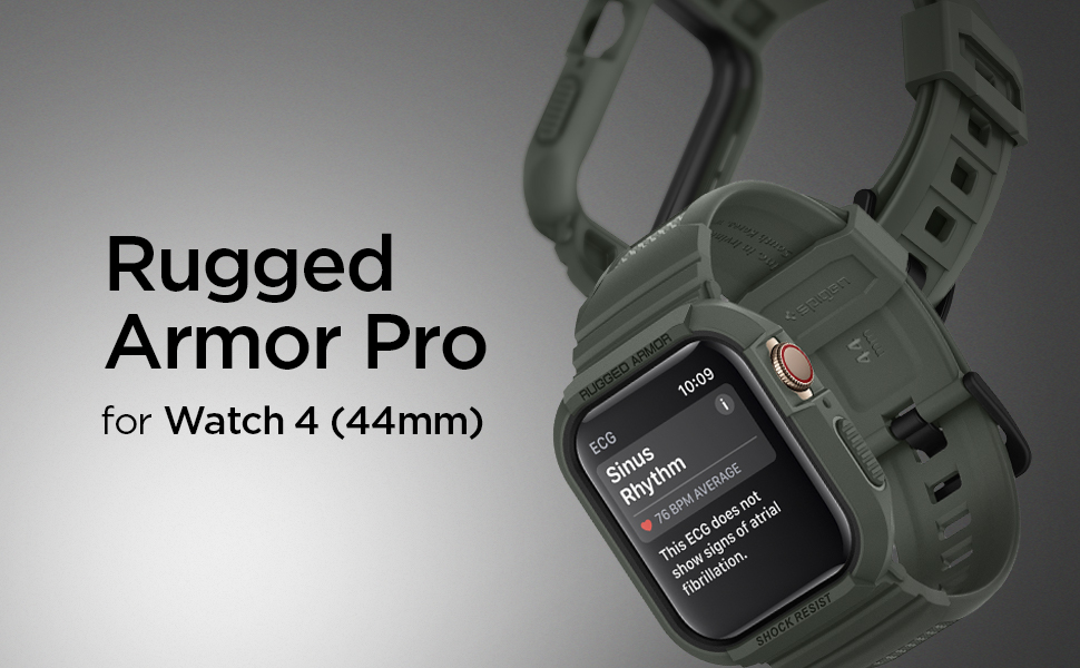 Carcasa Spigen Rugged Armor Pro compatibila cu Apple Watch 4/5/6/7/8/SE (44/45mm) Military Green 1 Lerato.ro